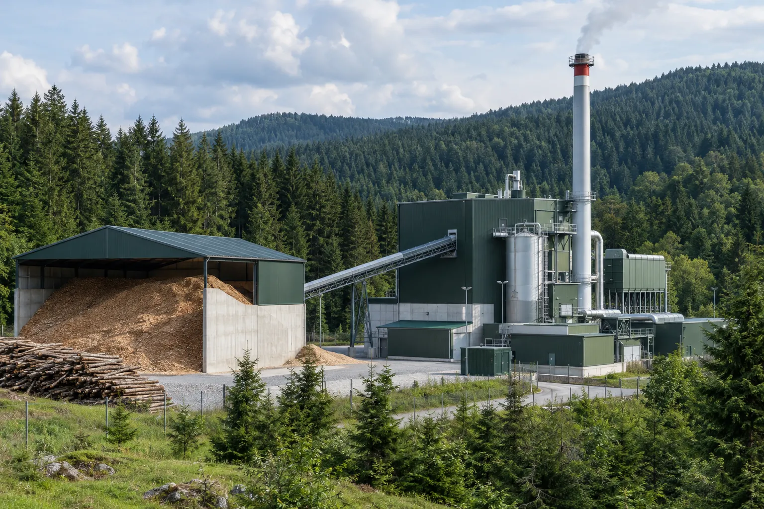 Kogeneracijsko postrojenje na biomasu uz šumu