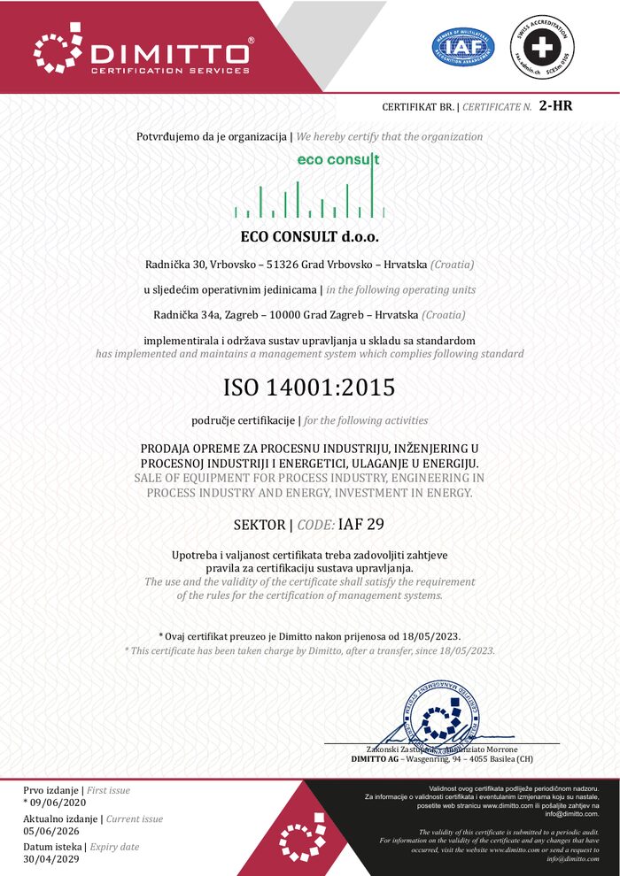 ISO 14001:2015 — Sustav upravljanja okolišem